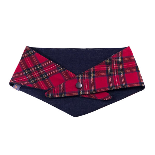 Knoopbandana Scottish Red