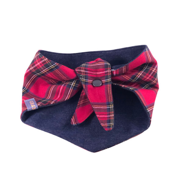 Knoopbandana Scottish Red